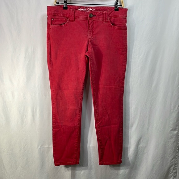 Tommy Hilfiger Spirit Crop Red Jeans - Picture 1 of 5